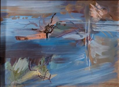 BOUCHET Jean (1929-2010)
« Brume d'hiver »
Acrylique...