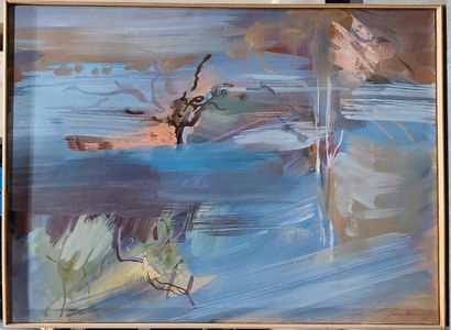 BOUCHET Jean (1929-2010)
« Brume d'hiver »
Acrylique...