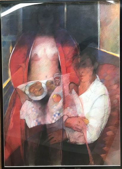 BITKER Colette (née en 1929)
Couple au petit...