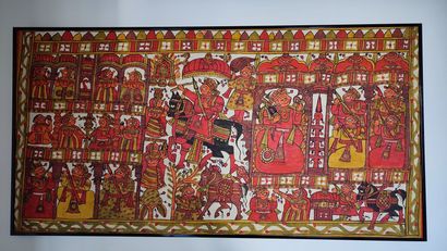Modern Indonesian painting
Rider and figure
Height...