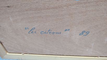BOUCHET Jean (1929-2010)
« Les citrons »
Acrylique...