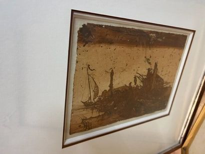 Fort ensemble de gravures contemporaines...