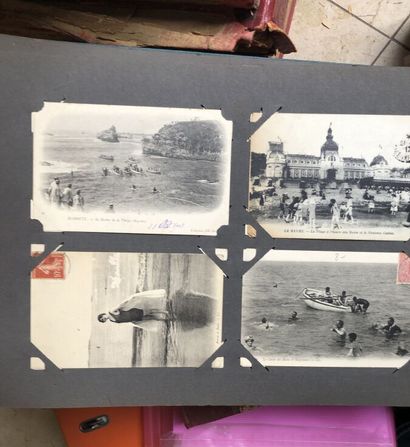 Old picture albums 
Albums of old postcards,...