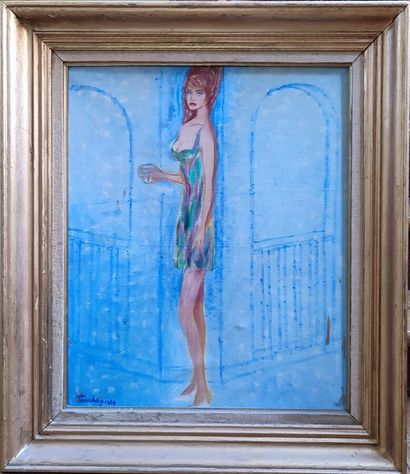 TOUCHAGUES Louis (1893-1974)
Femme debout...
