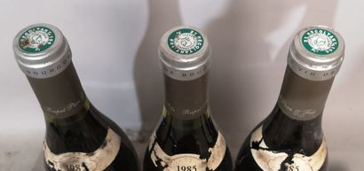 3 bottles CORTON Grand Cru - RAPET 1985 Slightly...