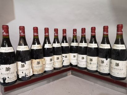 11 bottles POMMARD - CHANSON 1994 Stained...