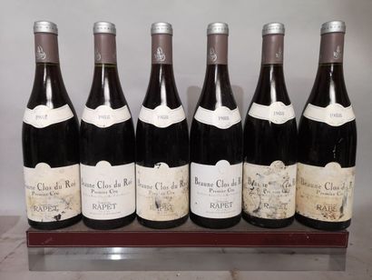 6 bottles BEAUNE 1er cru 