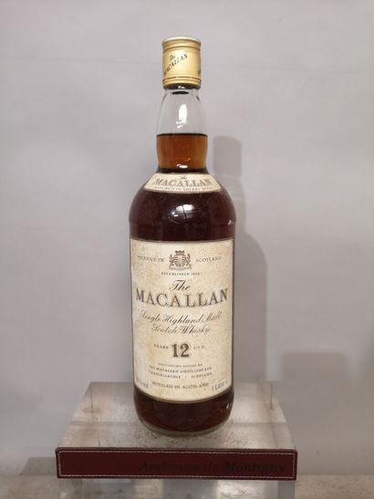 1 bottle MACALLAN SCOTCH WHISKY 12 ans d'âge...
