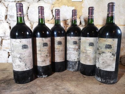 6 magnums Château PATACHE D'AUX - Médoc 1999...