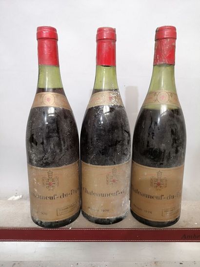 3 bottles CHÂTEAUNEUF du PAPE - BERARD P&F...