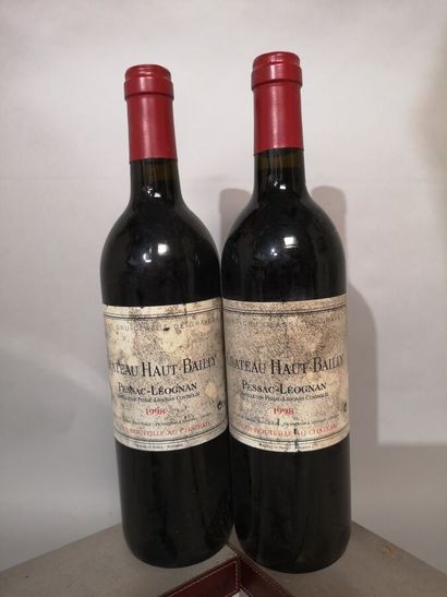 2 bottles Château HAUT BAILLY - Pessac Léognan...
