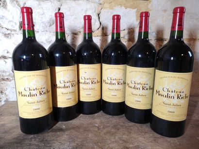 6 magnums MOULIN RICHE - 2nd wine of Ch....