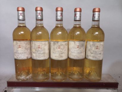 5 bouteilles Château PAPE CLEMENT Blanc -...