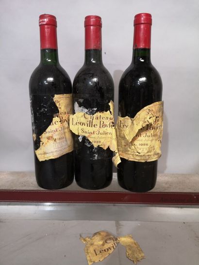 3 bouteilles Château LEOVILLE POYFERRE -...