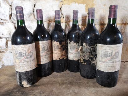 5 magnums Château LA TOUR de MONS - Margaux...