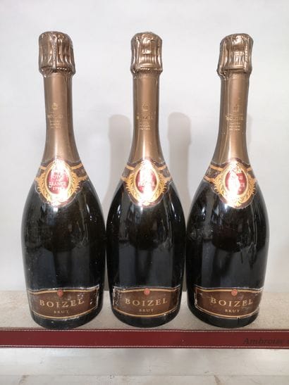 3 bottles CHAMPAGNE BOIZEL 
