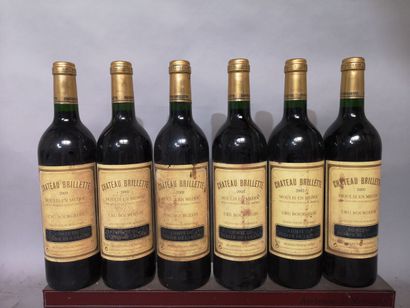 6 bottles Château BRILLETTE - Moulis en Médoc...