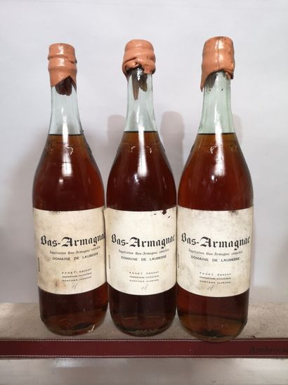 3 bottle 1L BAS ARMAGNAC - Domaine de LAUBESSE...