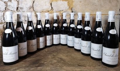 12 bouteilles CHAMBOLLE MUSIGNY 