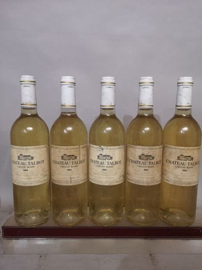 5 bottle Le CAILLOU Blanc de Château TALBOT...