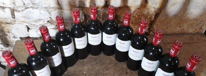 12 bouteilles Château LA FLEUR PEYRABON -...