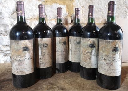 6 magnums Château PATACHE D'AUX - Médoc 2000...