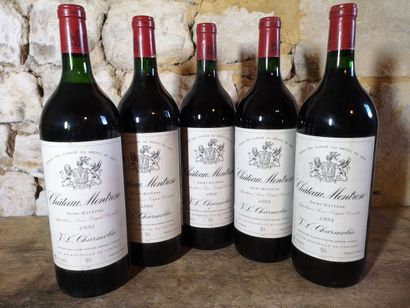 5 magnums Château MONTROSE - 2ème Gcc Saint...