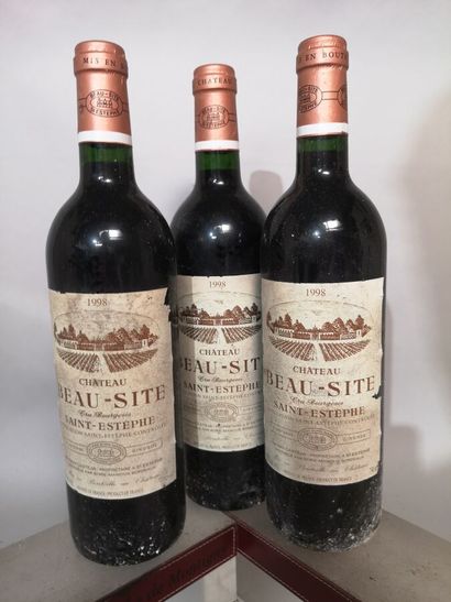 3 bottles Château BEAU SITE - Saint Estèphe...
