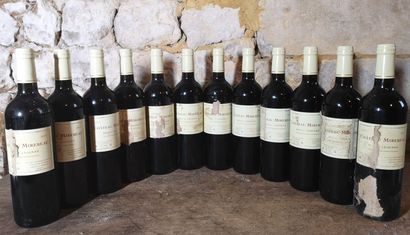 12 bouteilles Château MIREBEAU - Pessac Léognan...