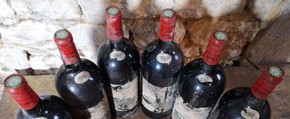 6 magnums CLOS de GAMOT - Cahors 1995 Stained...