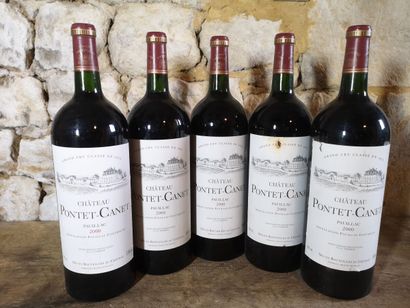 5 magnums Château PONTET CANET - 5th Gcc...
