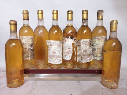 8 bottle Château FILHOT - 2nd Gcc Sauternes...