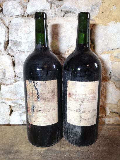 2 Double magnums Château GAZIN ROCQUENCOURT...