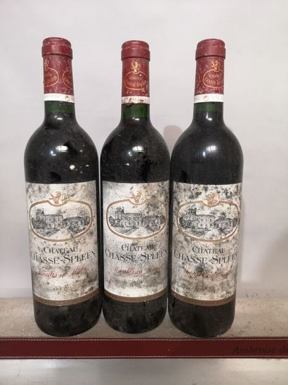 3 bottles Château CHASSE SPLEEN - Moulis...