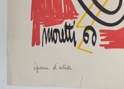 MORETTI Raymond (1931-2005)
Set of two lithographs,...