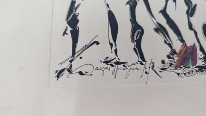 Lot of modern and contemporary drawings and...