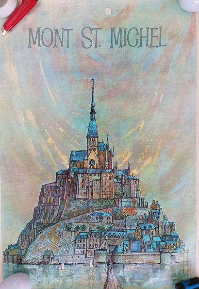 Batch of posters on the theme of travel and...