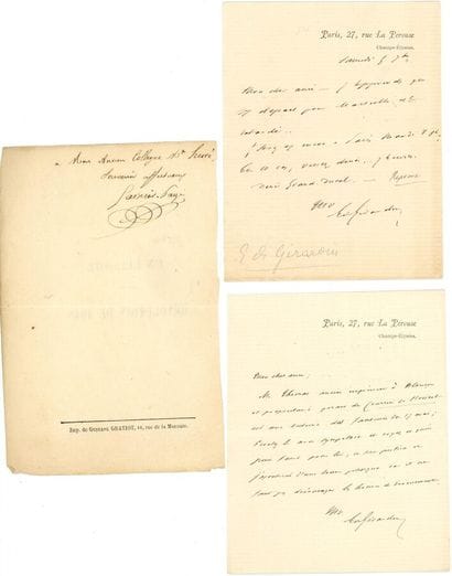 AUTOGRAPHES GIRARDIN (Émile de). 20 LAS,...