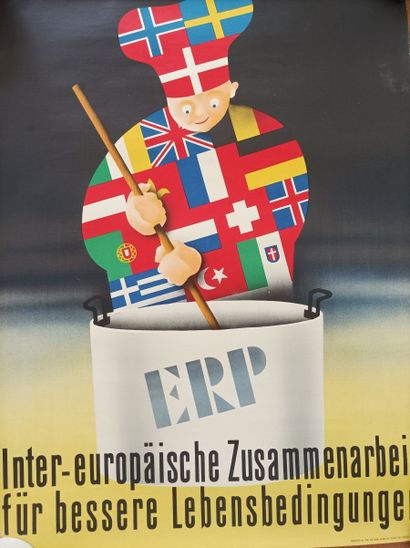 Batch of posters on the theme of travel and...