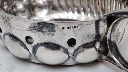 Taste-vin en argent à décor de godrons et...