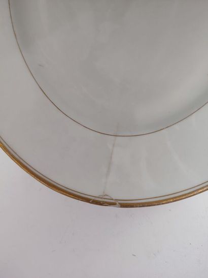 Lot of white porcelain service pieces with...