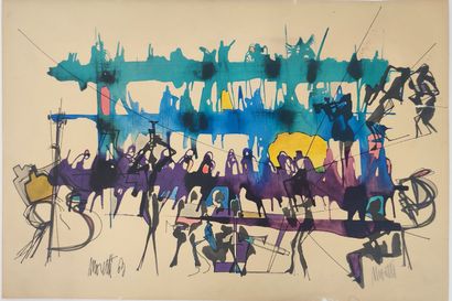 MORETTI Raymond (1931-2005)
Composition with...