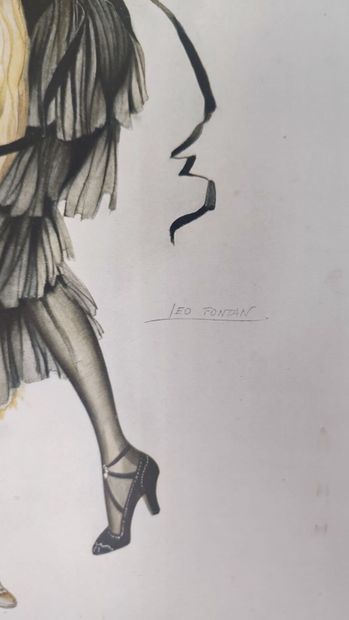 Lot of modern and contemporary drawings and...