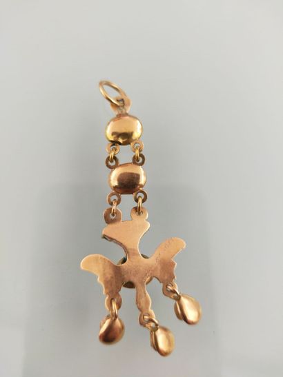 Saint Esprit pendant in 18k yellow gold,...