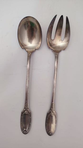 CHRISTOFLE
Set of silver-plated cutlery with...