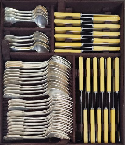 ERCUIS
Set of silver-plated cutlery including:...