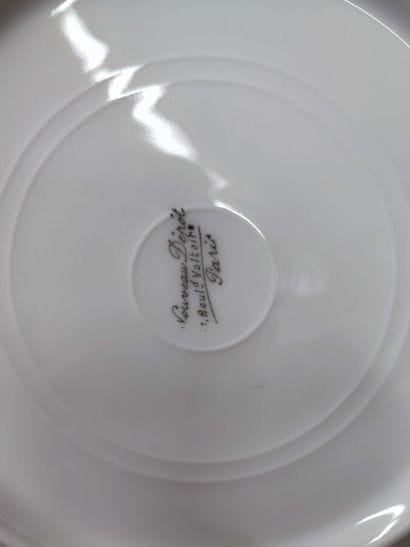 Lot of white porcelain service pieces with...
