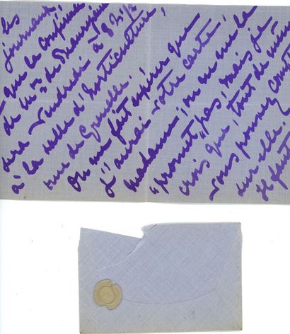 AUTOGRAPHS GYP. 2 LAS : 4 ff. to Boucher-Cadart...
