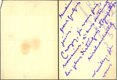 AUTOGRAPHS GYP. 2 LAS : 4 ff. to Boucher-Cadart...