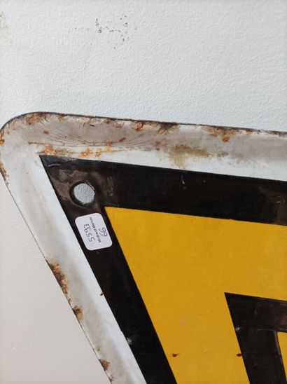 RENAULT two-sided enamelled plate
(Recto-verso)
Height...